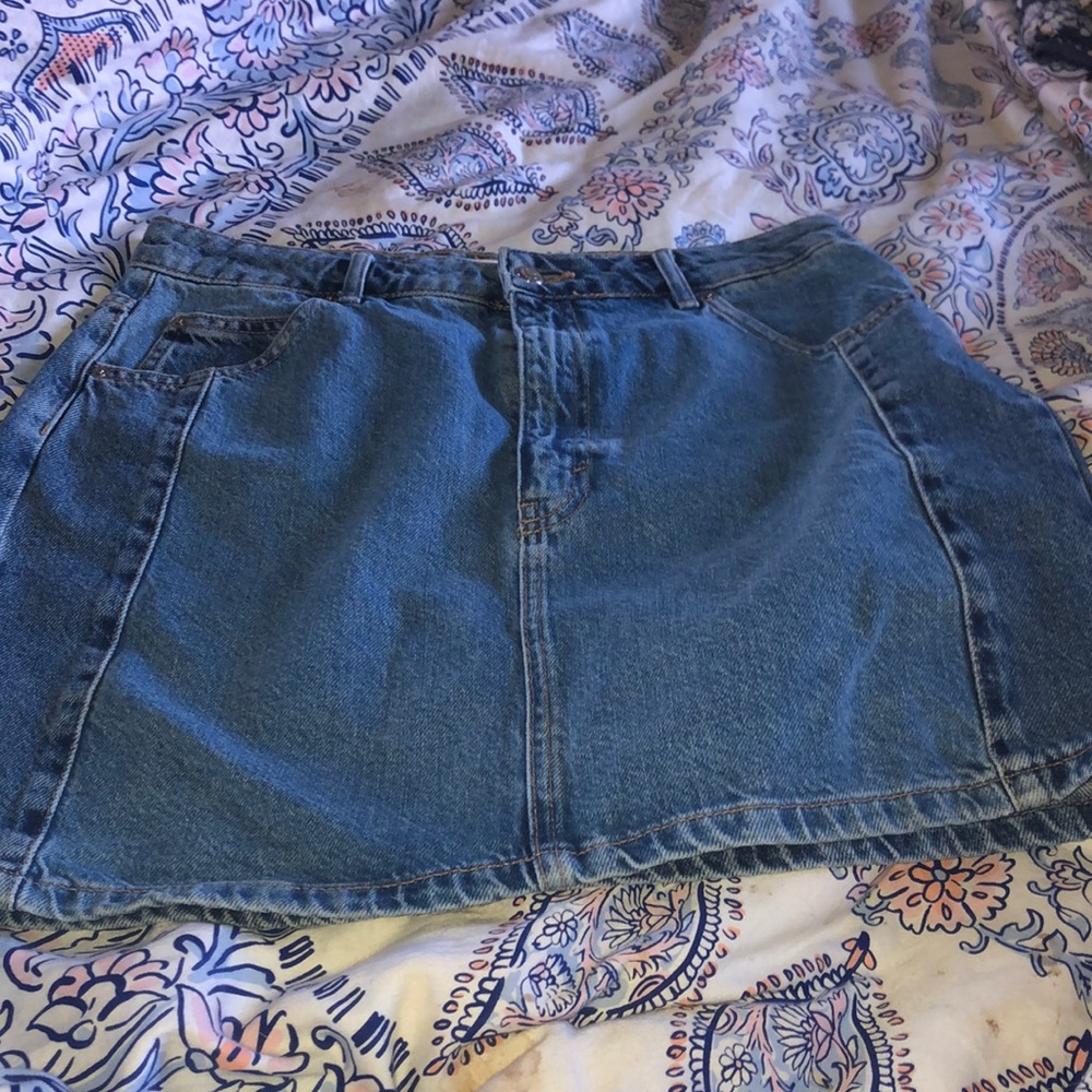 Top Shop denim skirt..size 10